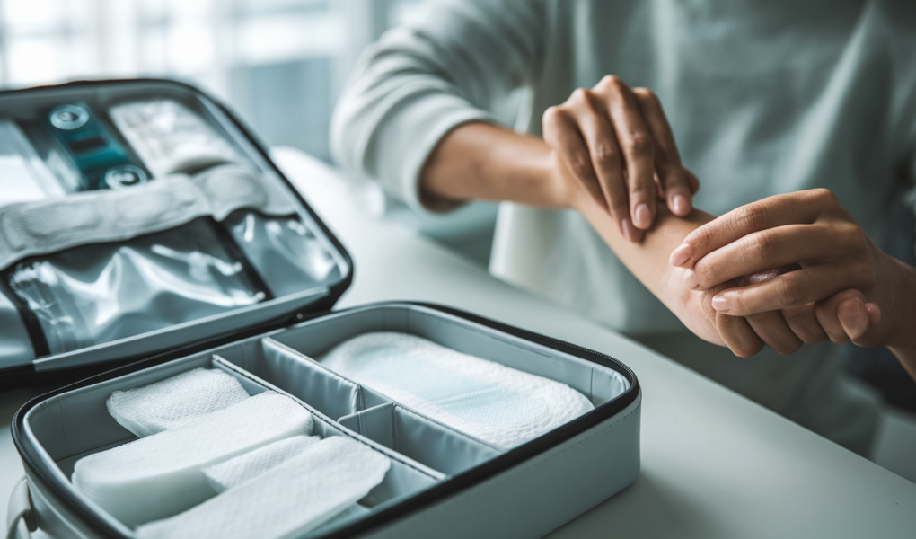 kit-premiers-secours-bandages-antiseptiques